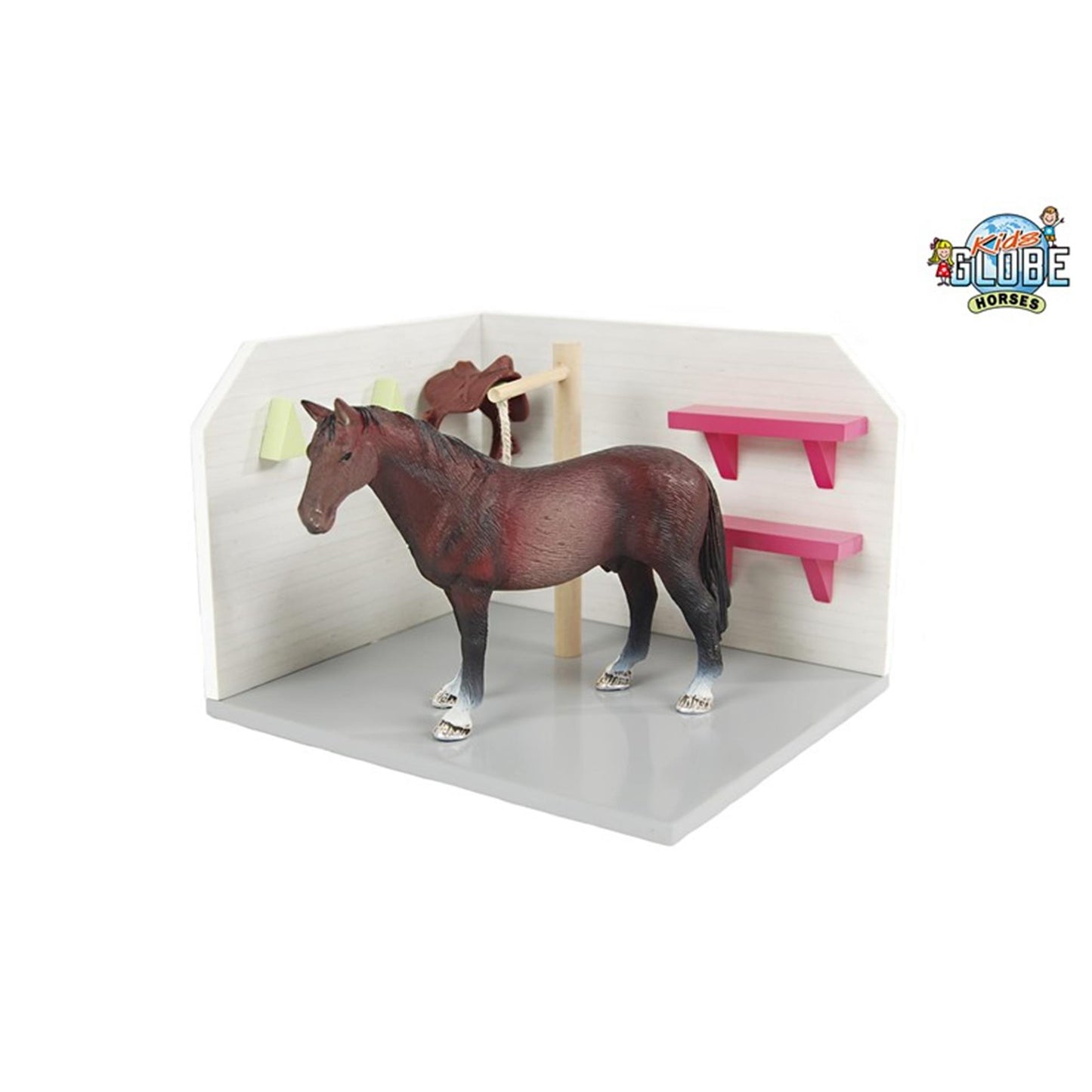 Caja de lavado para caballos Kids Globe rosa