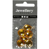 Colgante de joyería Creativ company, a. 15-20 mm, medida agujero 2 mm, amarillo, 1 caja