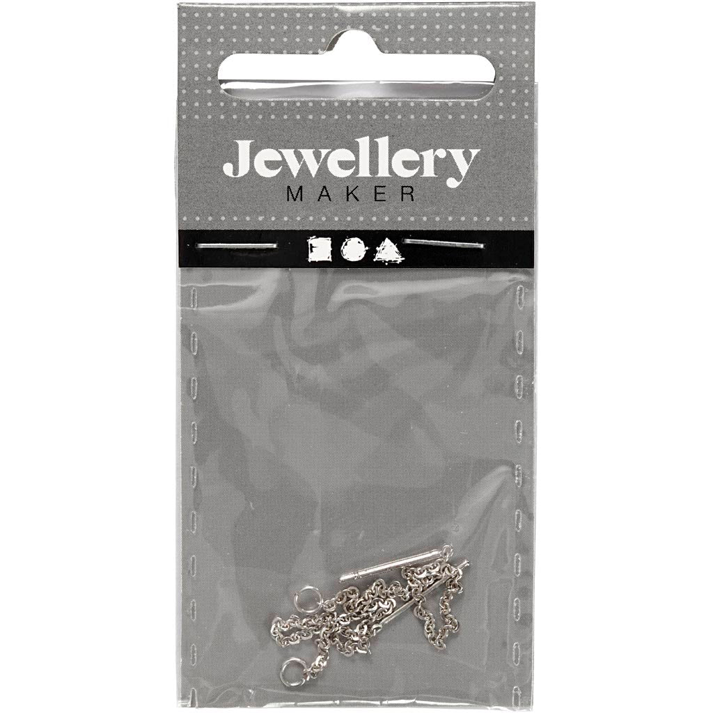 Pendientes de creativ Company de la cadena cobrada, 1 par