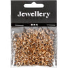 Moschettoni dell'azienda Creativ, l: 10,1 mm, placcati oro, 100 pezzi 1 scatola