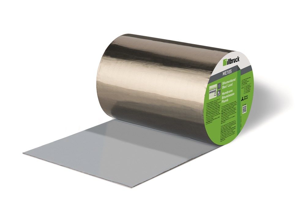 Illbruck me105 | cinta bituminosa | plomo | 7,5 cm | 1 rollo de 10 metros - me105329628