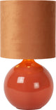 Lucide esterad - lámpara de mesa - ø 24 cm - 1xe14 - naranja