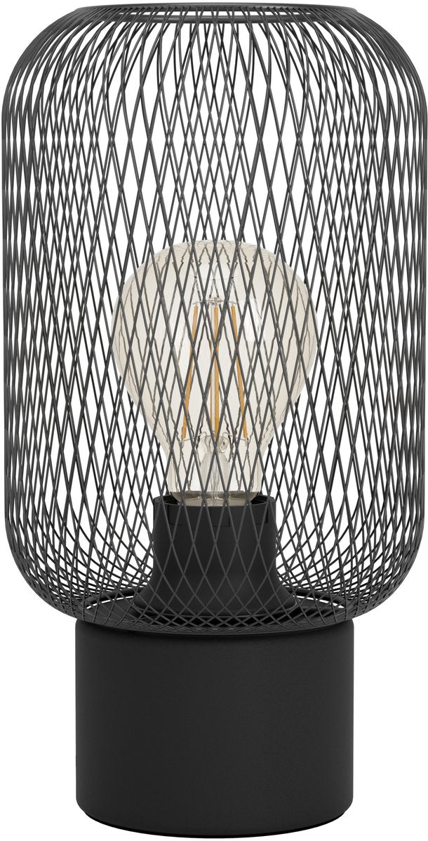 Lampada da tavolo Eglo Wrington - e27 - 28,5 cm - nera