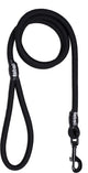 Correa para perros Rebel Petz - correa de entrenamiento - negra - l - 12 mm x 140 cm