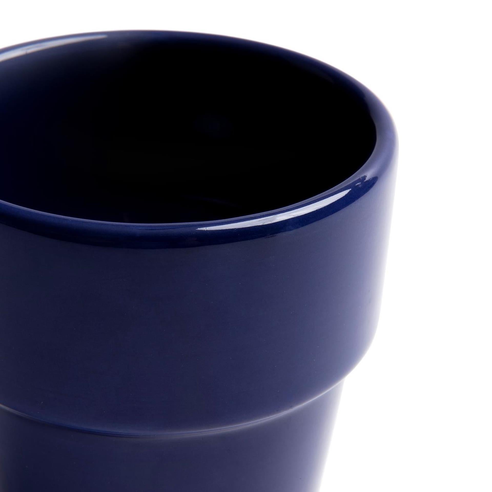 Boerenbont boerenblauw melkbeker 0,25l donkerblauw doos a 6 stuks