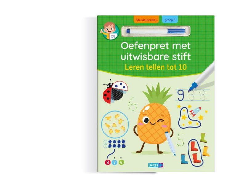 Deltas oefenpret - leren tellen tot 10