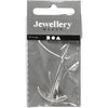 Chiusura per gioielli, L: 40 mm, L: 25 mm, placcata in argento, 1 pezzo