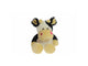 Mucca Gerkimex seduta peluche 17x20 cm