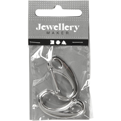 Creativ company https: www.cchobby.nl sleutelhaak-l-30-mm-b-15-mm-verzilverd-2-stuk-1-doos
