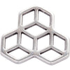 Ciondolo gioielli Creative Company, d 30 mm, placcato argento, 1 pezzo