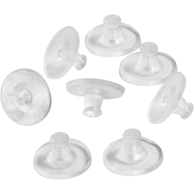 Tapa de pendiente de la empresa Creativ, d 10 mm, transparente, 10 pares 1 caja