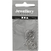 Ciondolo gioielli Creative Company, d 14 mm, dimensione del foro 1,2 mm, placcato argento, 5 pezzi 1 scatola