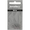 Nappa aziendale Creativ, l: 10 mm, misura buco 1 mm, grigio, 5 pezzi 1 scatola