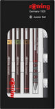 Rotring isogrpah junior pennenset - 3 fineliners en tikky mechanisch vulpotlood - incl. 4 inktpatronen