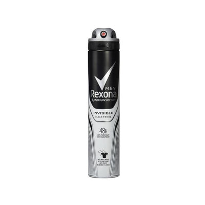 Rexona desodorante spray hombres 200ml b w invisible
