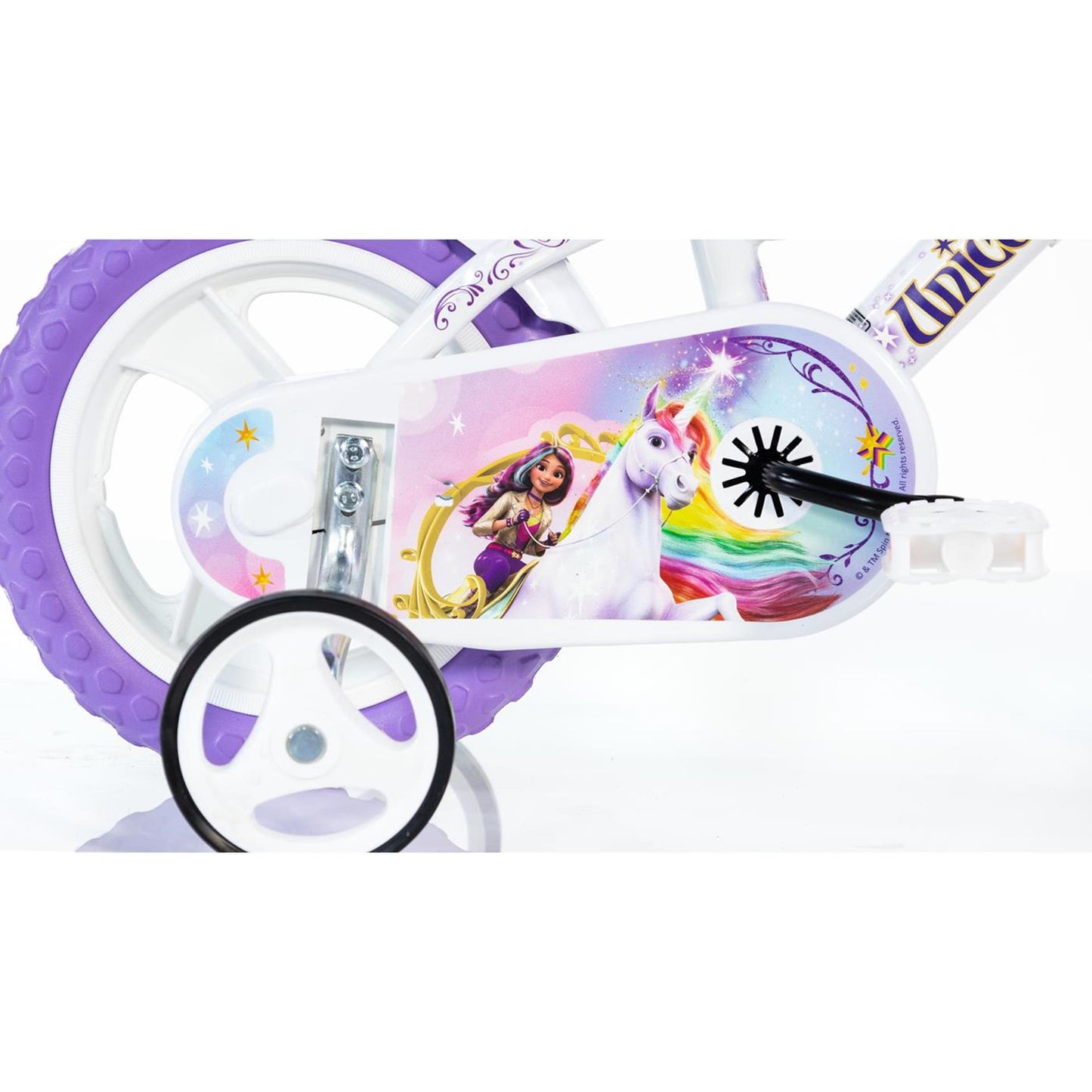 Dino bikes dino bicicleta infantil unicornio academia 12 pulgadas