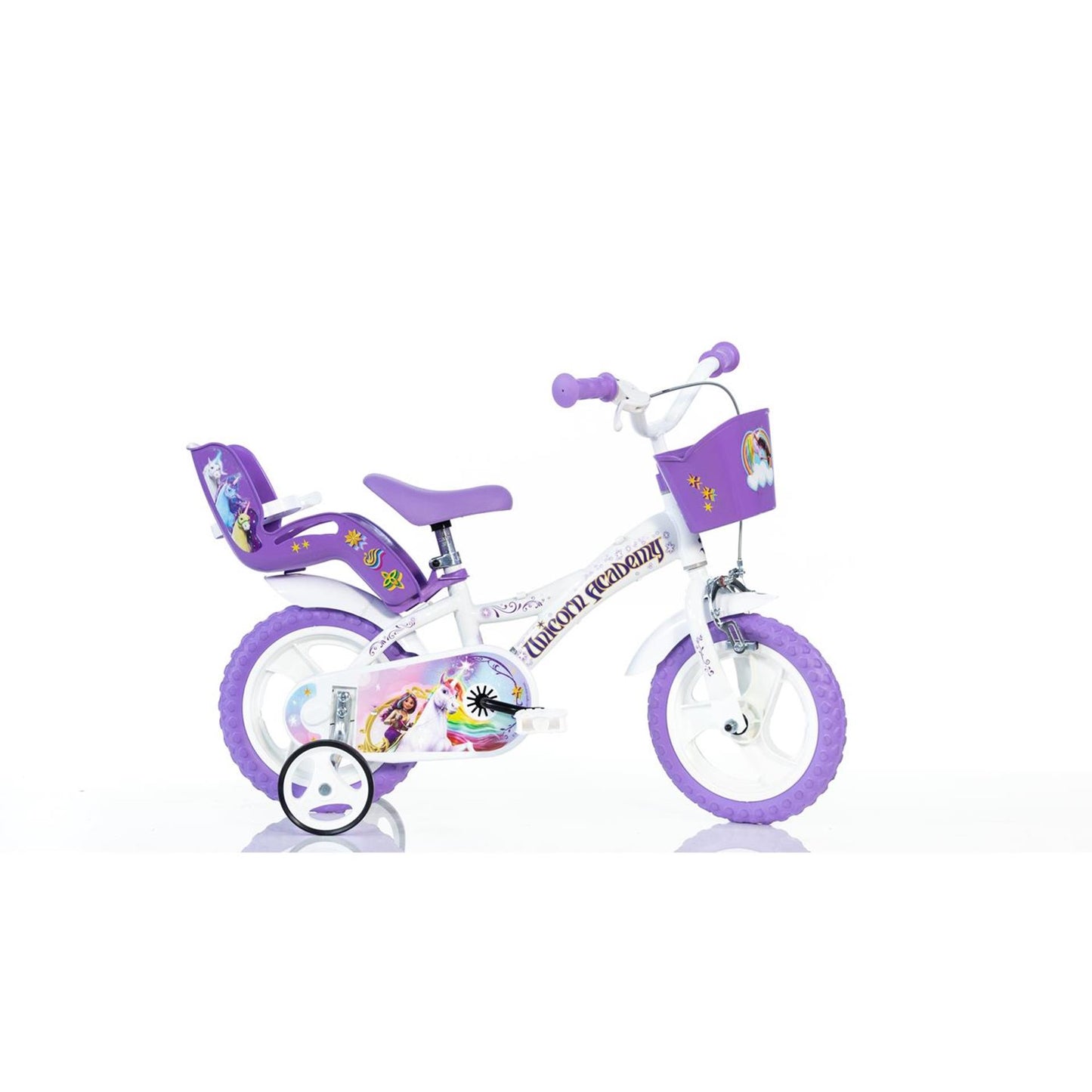 Dino bikes dino bicicleta infantil unicornio academia 12 pulgadas