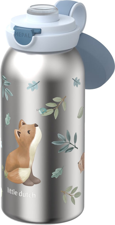 Botella térmica Mepal con tapa abatible campus - 500 ml - botella de agua de acero inoxidable - a prueba de fugas - tapa higiénica - amigos del bosque