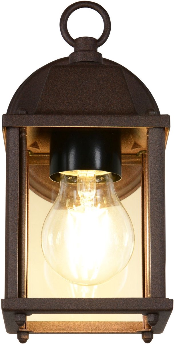 Trio mirande - lampada da parete - colore ruggine - escl. 1x e27 4 w - - illuminazione esterna - ip23