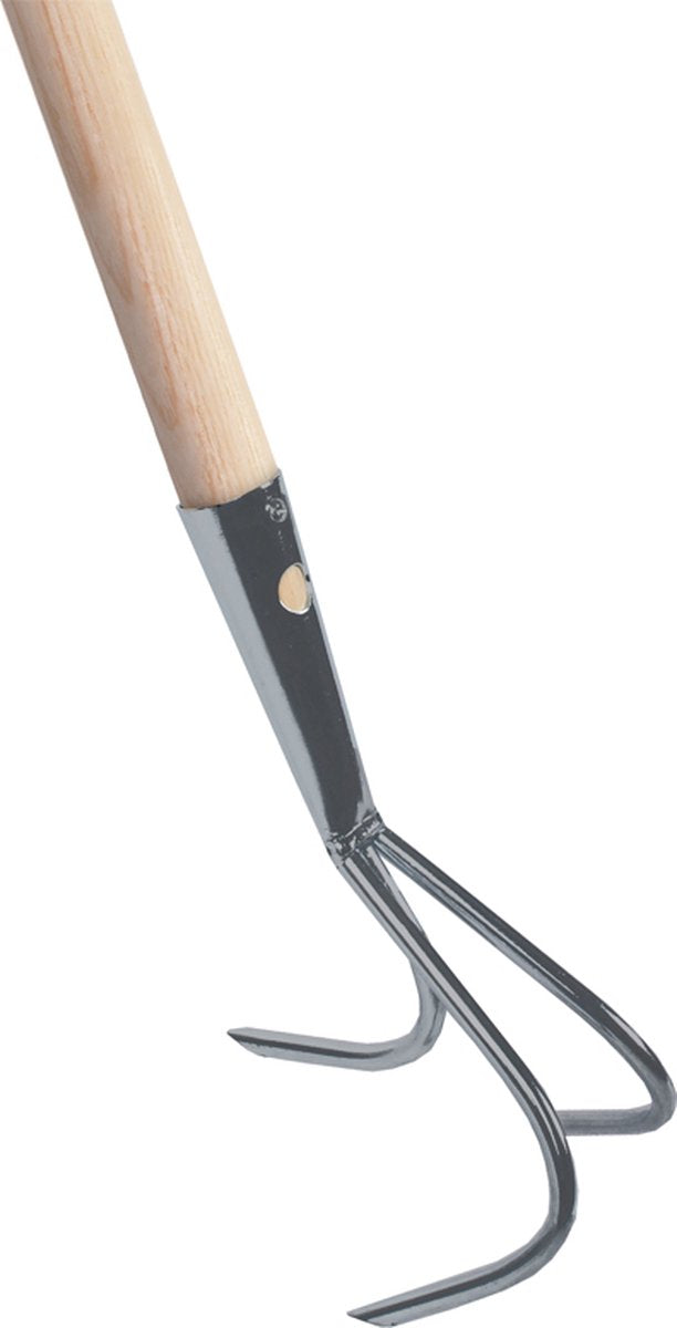 Talen tools – rascador de jardín – galvanizado – 3 dientes – mango de fresno – 140 cm