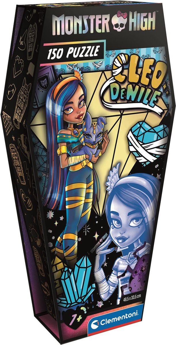Clementoni - puzzel - 150 stukjes - monster high coffin pack cleo - puzzel voor kinderen vanaf 7 jaar