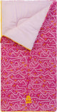 Abbey camp kinderslaapzak 2 seizoenen - dekenmodel - roze - 140x70 cm - warm comfortabel - koppelbaar