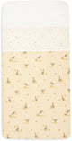 Lenzuolo per culla Jollein - 75x100 cm - cotone - kangaroots - pois polverosi