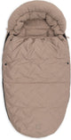 Jollein voetenzak voor buggy kinderwagen - embossed - polyester - 42x82cm - milky coffee