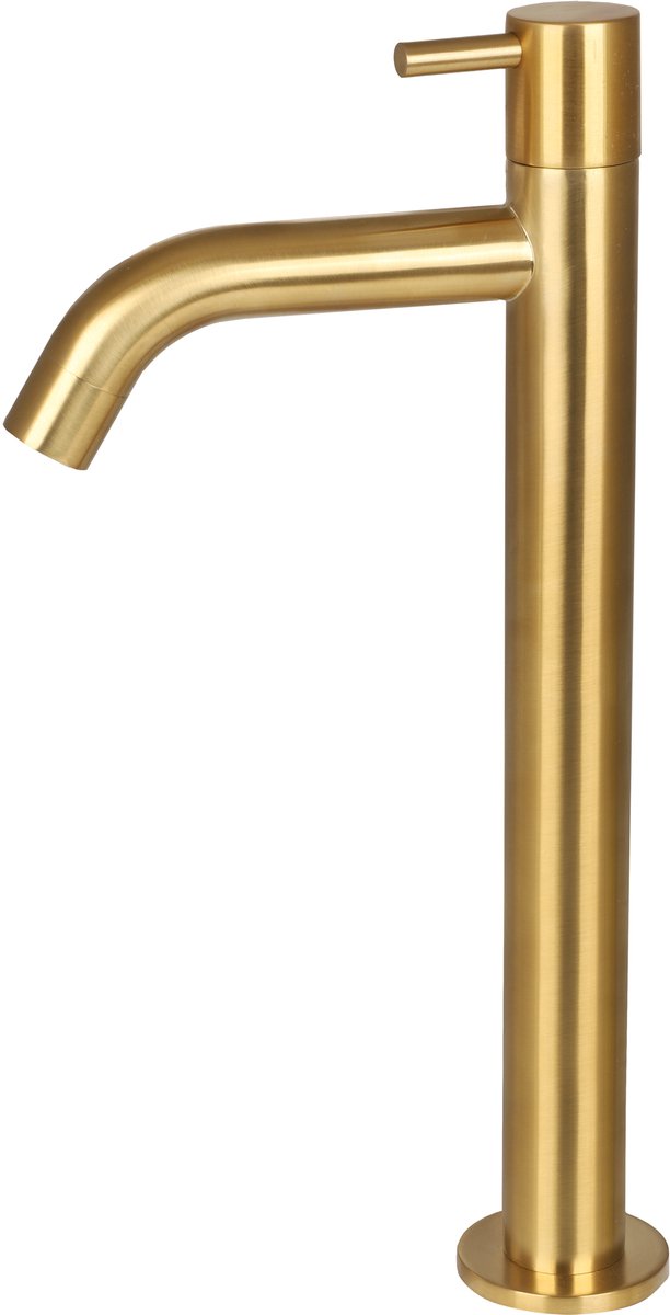 Differnz washbasin tap - cold water tap - high - 28.5 x 11.5 cm - matt gold