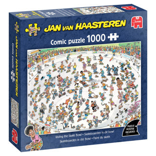 Jumbo Jan van Haasteren jigsaw puzzle - skateboarding in the bowl - 1000 pcs.