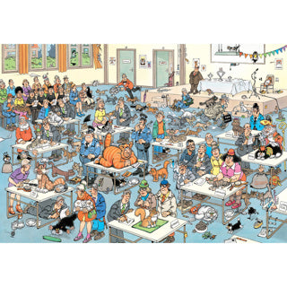 Puzzle Jumbo Jan van Haasteren - La mostra dei gatti, 2000 pezzi.