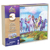 Unicorn academy 3pack rompecabezas de madera en caja de madera (3x24 piezas)
