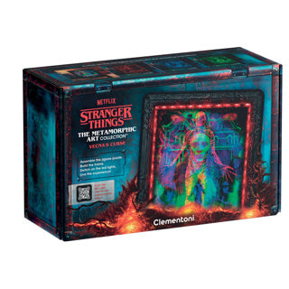 Clementoni - puzzel - stranger things - morphing collection - vecna - puzzel met rgb verlichting en morphing effect - 520 stukjes