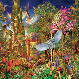 Clementoni legpuzzel woodland fantasy garden, 1500st.