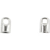 Creativ Company End Cap Silvered, 8st.