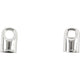 Creativ Company End Cap Silvered, 8st.