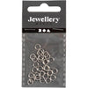 Anillo partido Creativ Company, d 5 mm, plateado, 30 piezas 1 caja