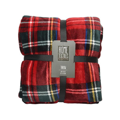 Decoris plaid polyester flannel check 150x200cm