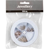 Set iniziale di gioielli Creativ Company, lacci in pelle, nero, placcato argento, 1 set