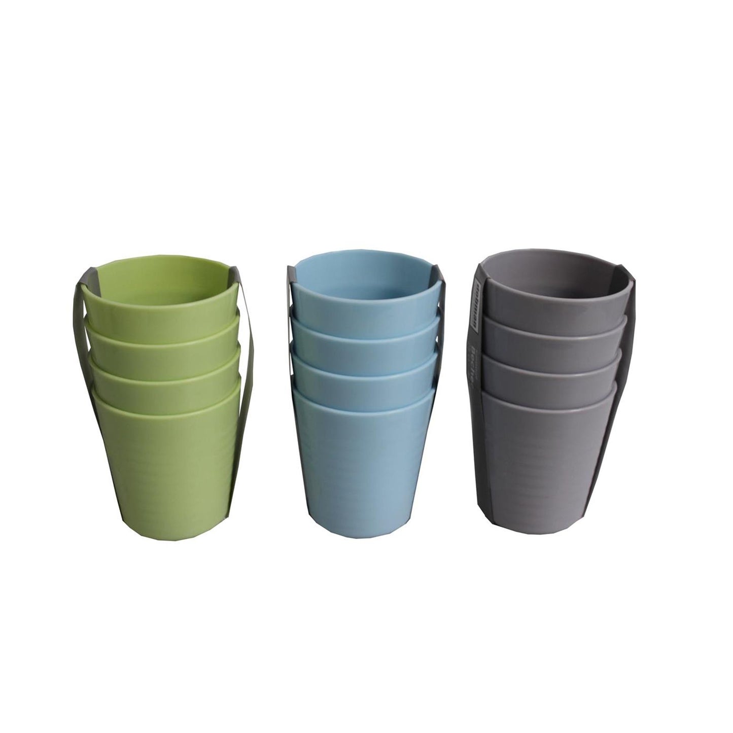Beker kunststof 25cl ø7,5xh8,5cm set a 4