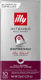 Illy espresso intenso koffiecups - 10x 10 stuks - 100 koffiecups