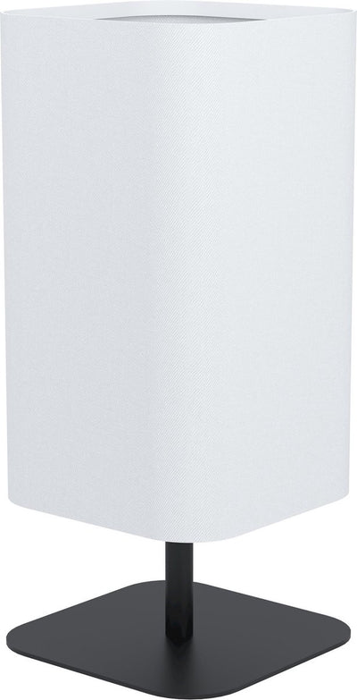 Lampada da tavolo Eglo Guerima - e27 - 42 cm - bianco e nero