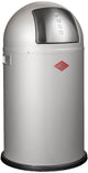Papelera Wesco Pushboy Junior | 22 litros | metales - plata | cubo de basura - hecho en alemania