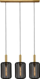 Lucide corina - lampada a sospensione - 3xe27 - nero - japandi