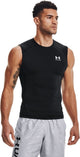 Maglietta sportiva Under Armour UA HG Armor Comp SL-BLK da uomo - Nera - Bianca