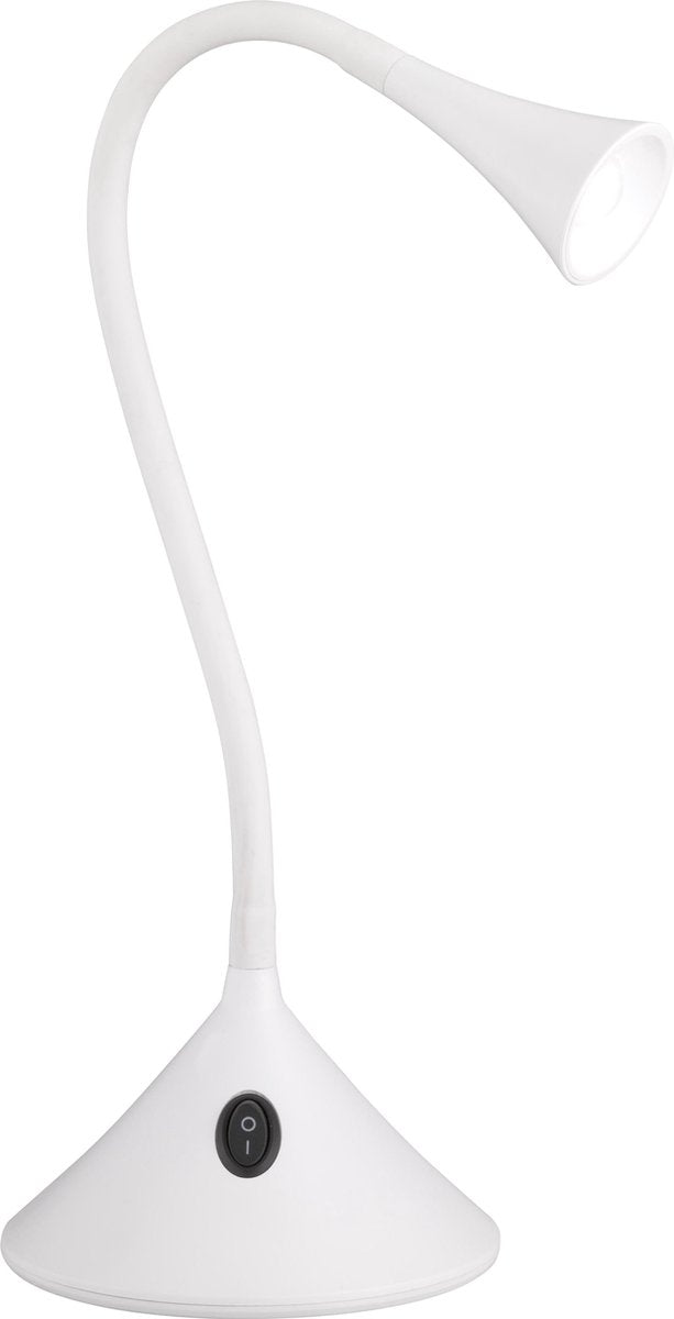 Rl live your light reality viper - tafellamp - bureaulamp - wit - incl. 1x smd 3 w - flexibel - geschikt voor wandmontage