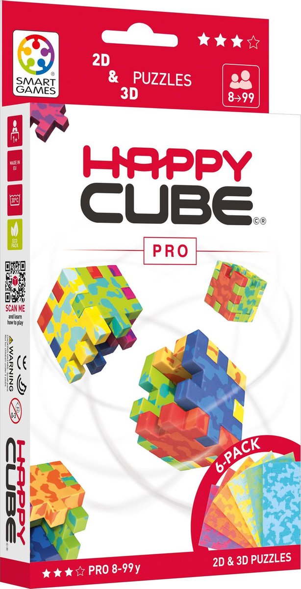 Giochi intelligenti - Happy Cube Pro - 6 puzzle - 3D