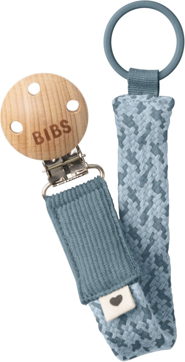 Bavaglini - cordoncino per ciuccio - celeste baby - 1 pezzo