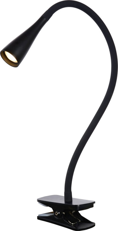 Lucide zozy - lámpara de pinza - LED 3 pasos regulable - 1x4w 3000k - negro