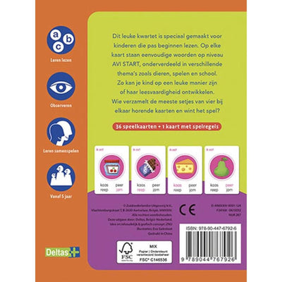 Deltas kwartet - eerste woorden lezen